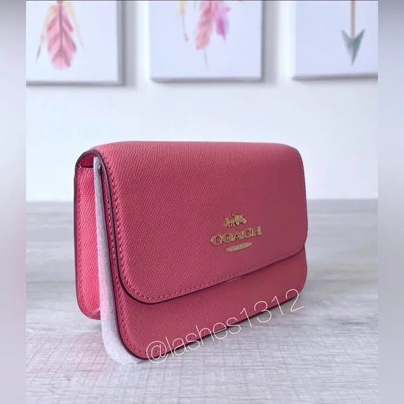 COACH Bag Brynn Mini Crossbody -  Pink Taffy C5626 - Picture 4 of 9